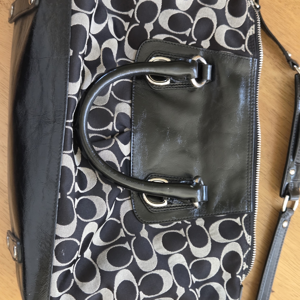 Coach Black and Gray Women's Bag - Picture 10 of 11